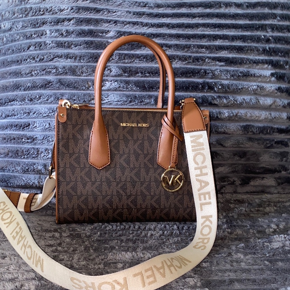 Michael Kors Signature Brown Satchel